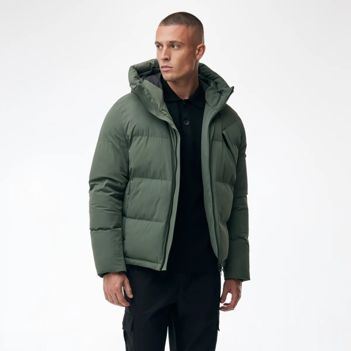 Genti Cross Puffer Grøn