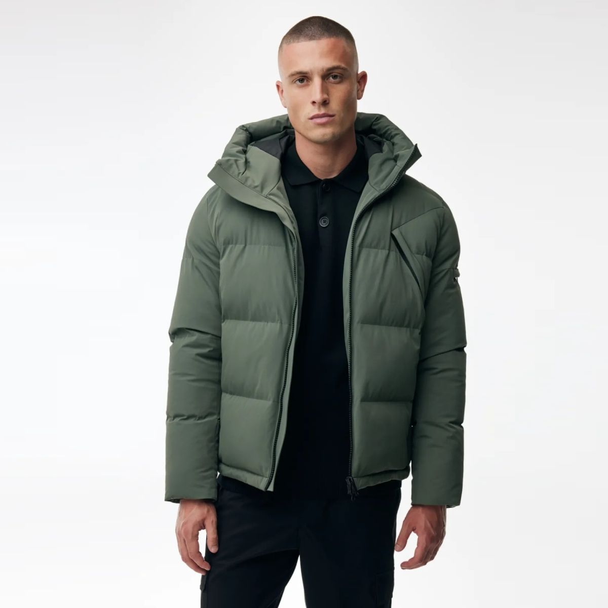 Genti Cross Puffer Grøn
