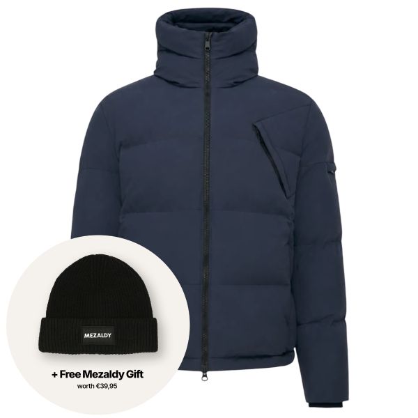 Genti Cross Puffer Marineblå