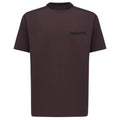 Genti broderet logo T-shirt bordeaux
