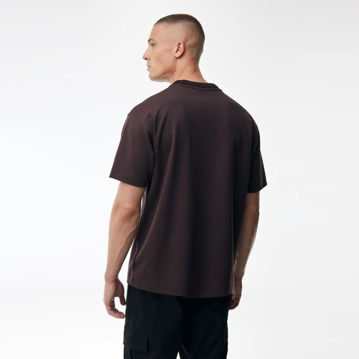 Genti broderet logo T-shirt bordeaux