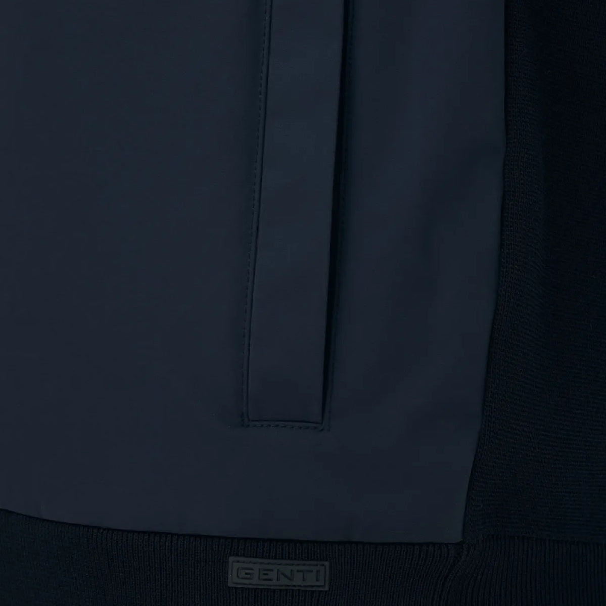 Genti Strikket Jakke Navy