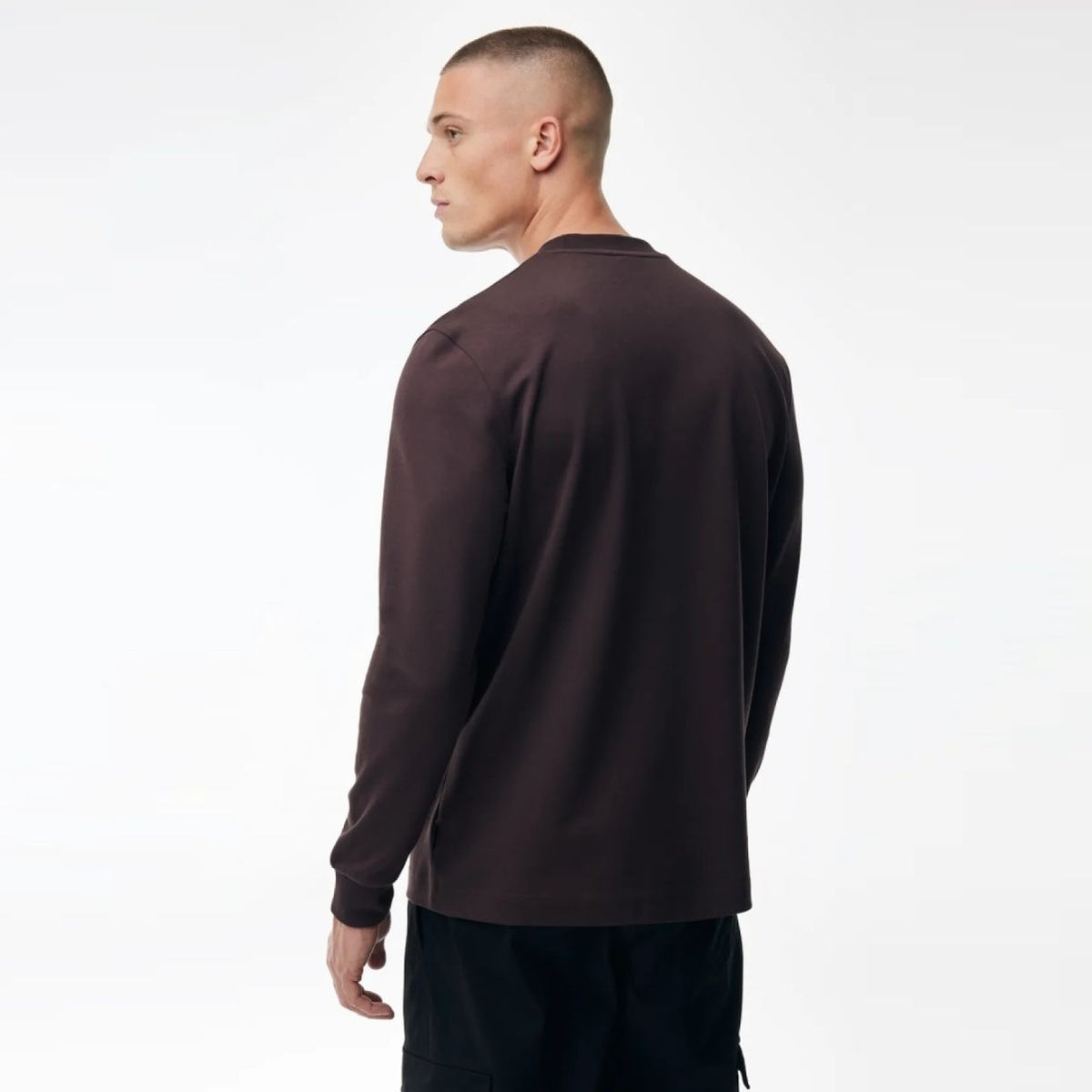 Genti Logo Langærmet T-shirt Bordeaux