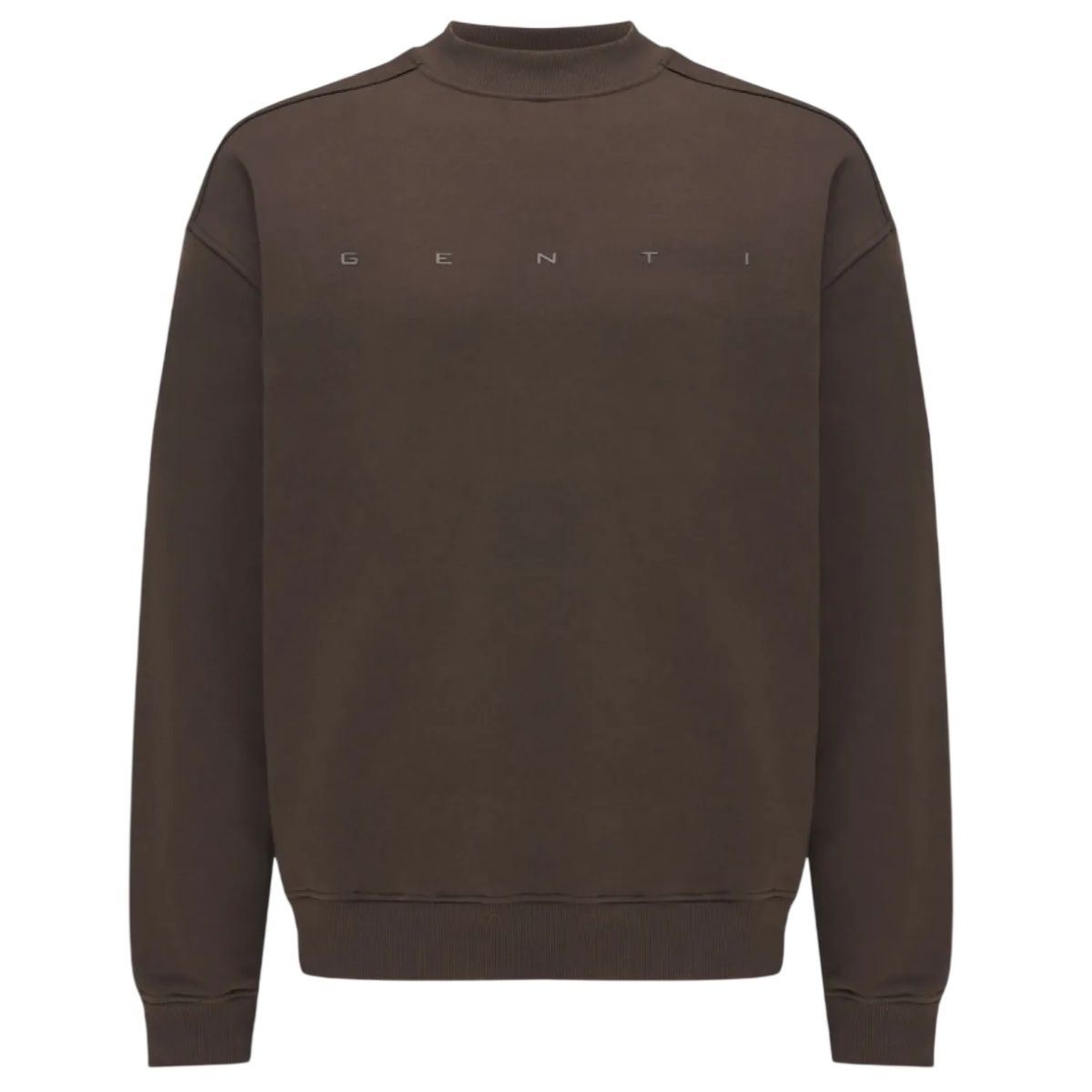 Genti Logo Sweater Brun