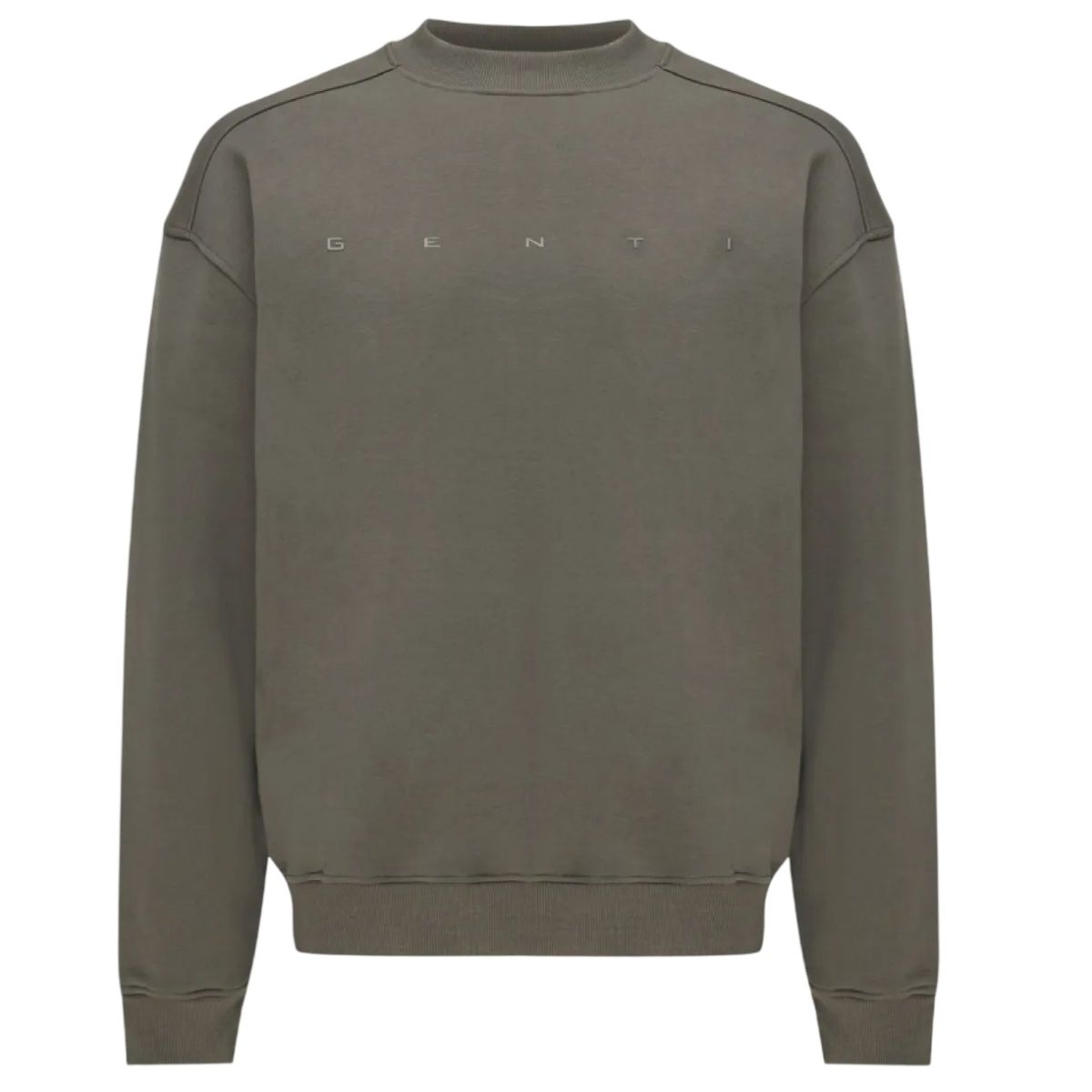 Genti Logo Sweater Mørkegrøn