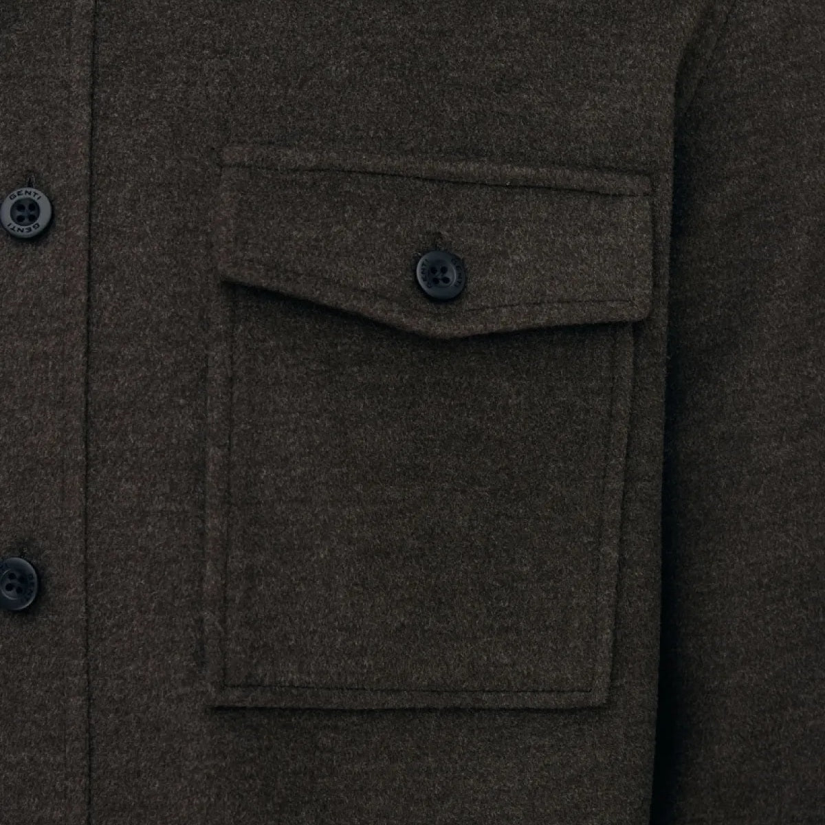 Genti Midtown Overshirt Brun