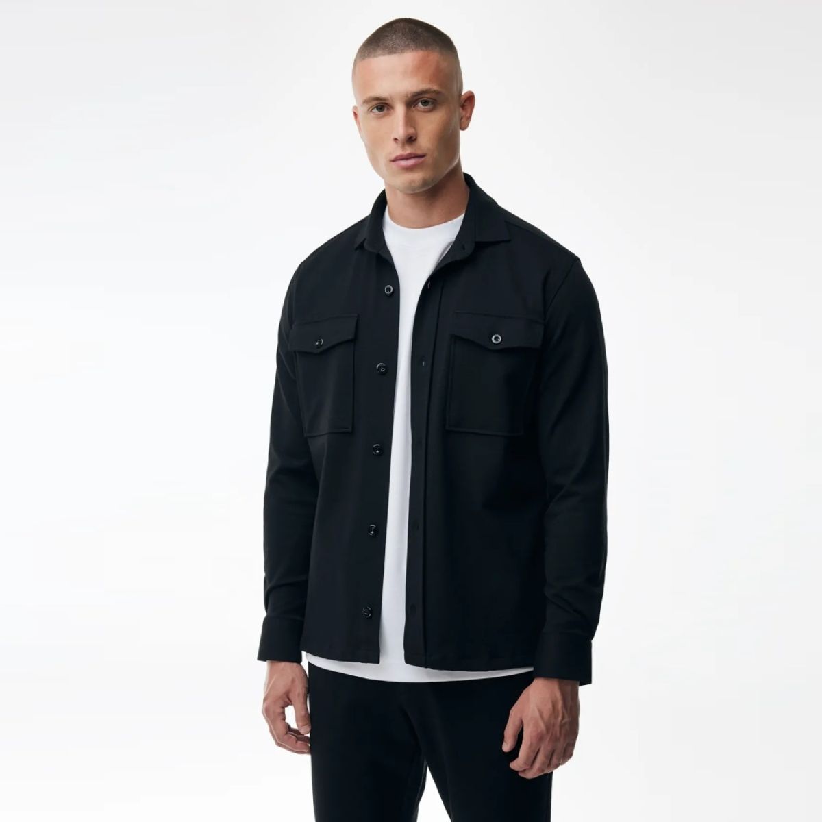 Genti Midtown Overskjorte Sort