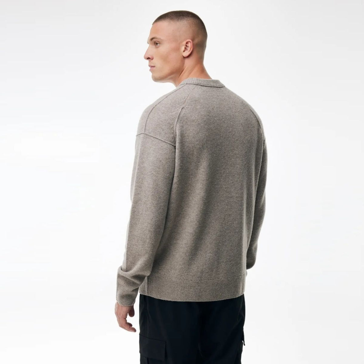 Genti Relaxed Wool Blend Sweater Brun