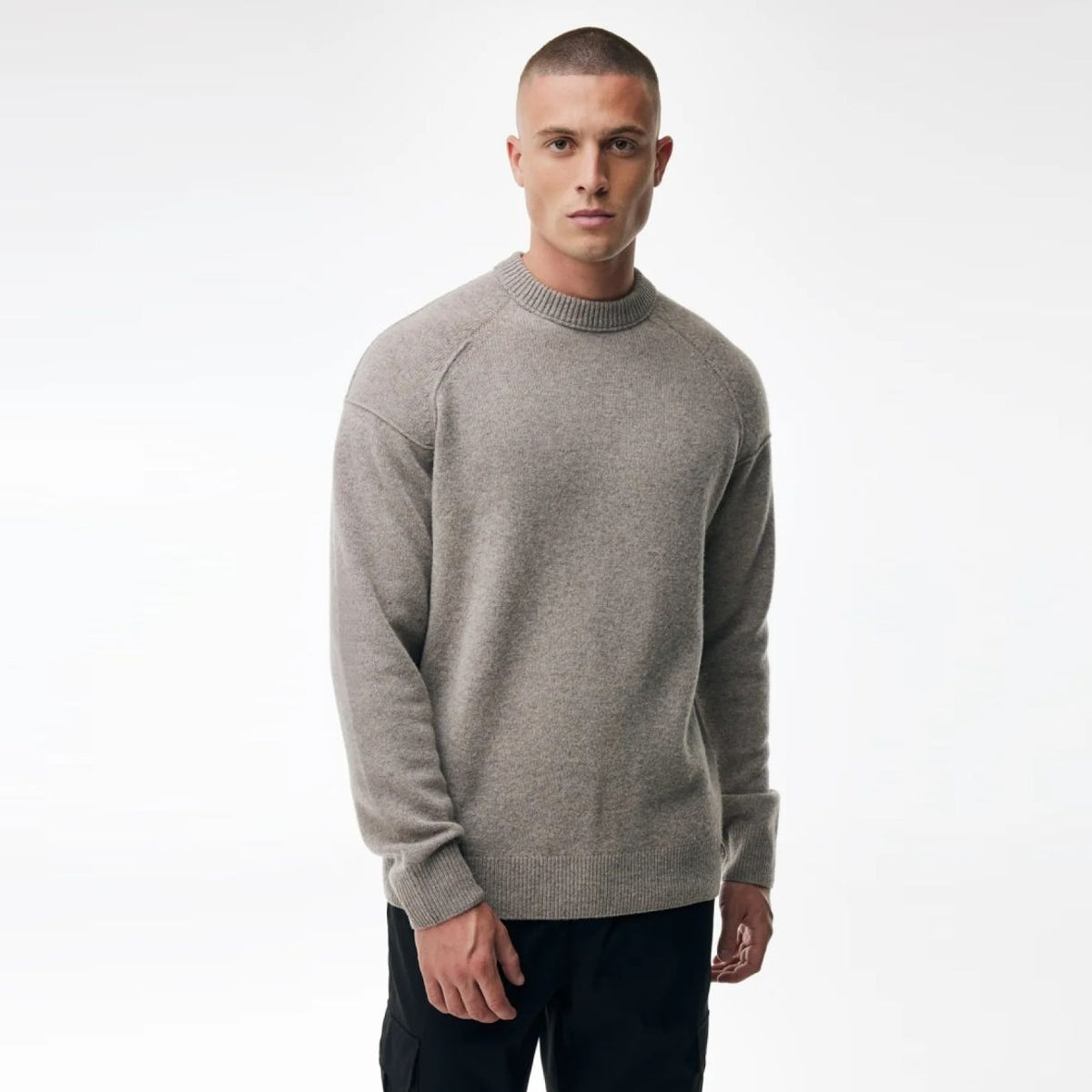 Genti Relaxed Wool Blend Sweater Brun