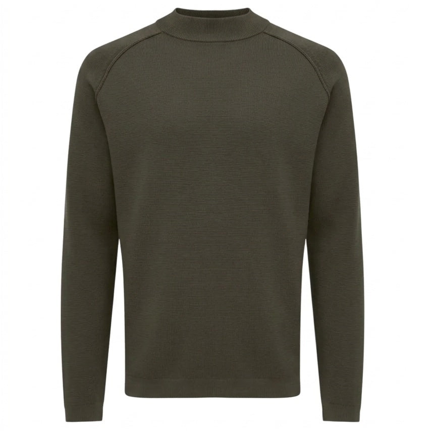 Genti rullekrave-sweater mørkegrøn