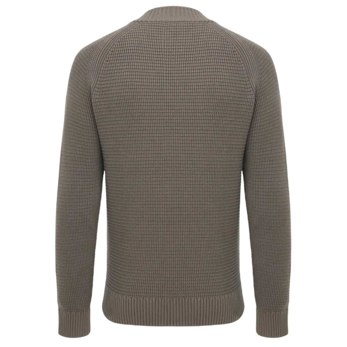 Genti Waffle Turtle Sweater Brun