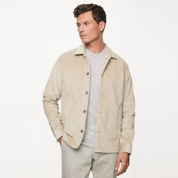 Gentiluomo Navigli Corduroy Overshirt Beige