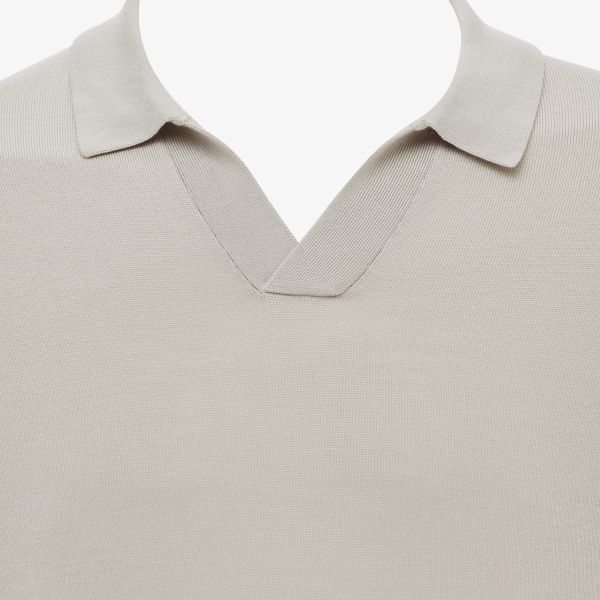 Gentiluomo No Buttons Polo Beige