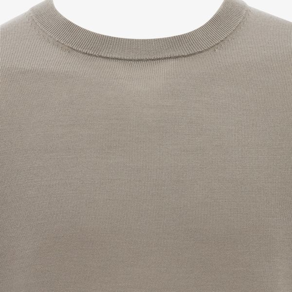 Gentiluomo Round Knitted T-shirt Bruin