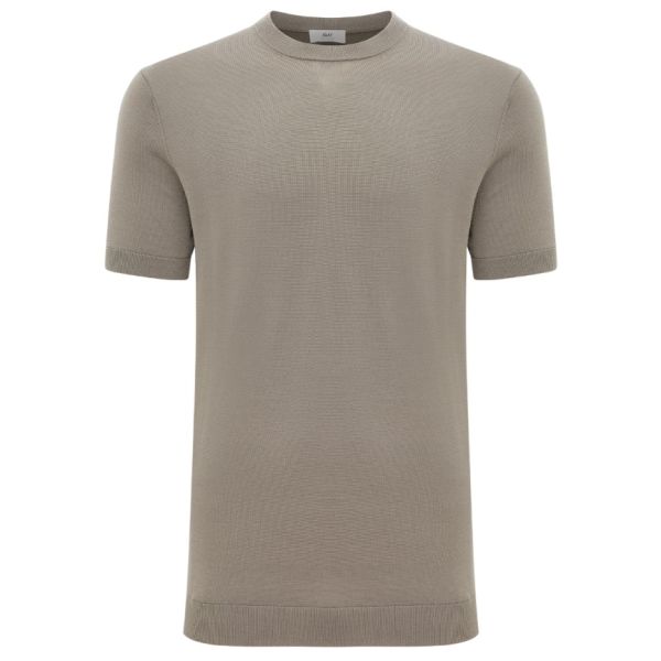 Gentiluomo Round Knitted T-shirt Bruin