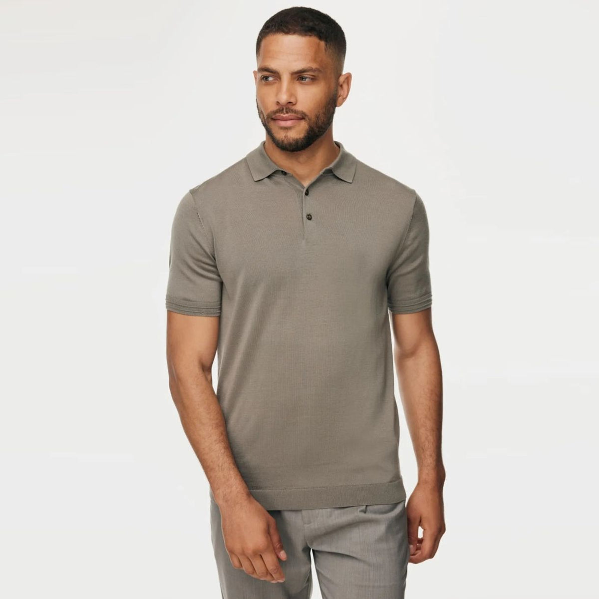 Gentiluomo 3-knaps polo brun