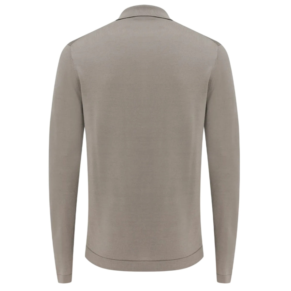 Gentiluomo No Buttons Langærmet Polo Brun