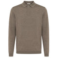 Gentiluomo Zip Langærmet Polo Brun