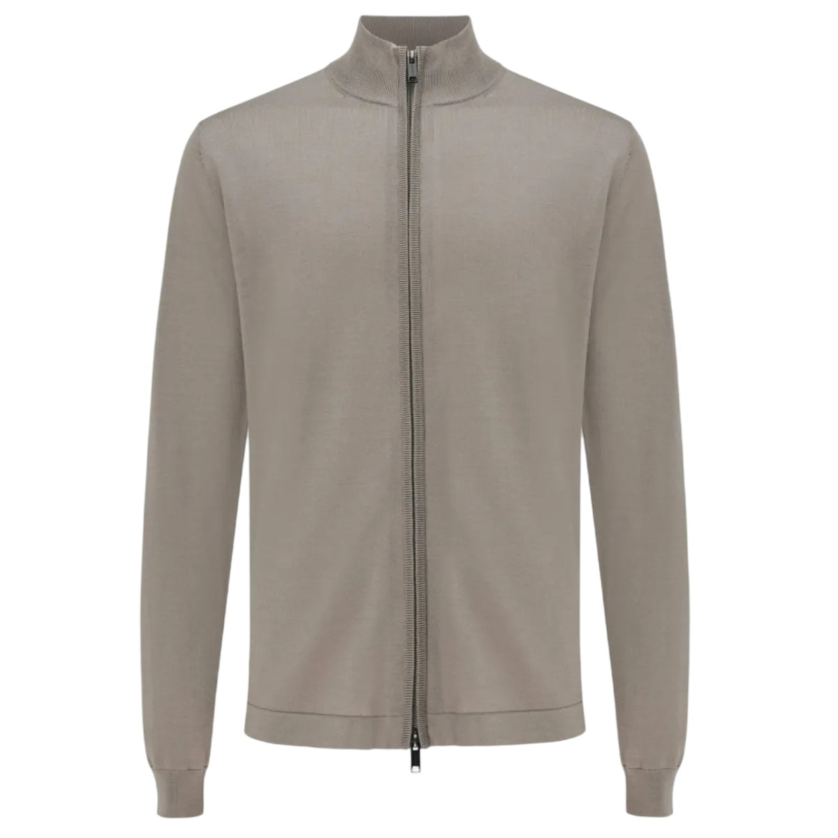 Gentiluomo Zip Vest Brun