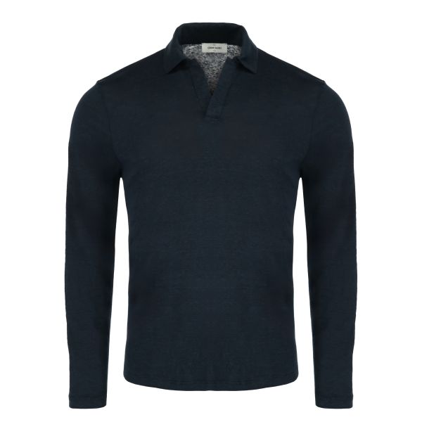 Gran Sasso Longsleeve Polo Navy