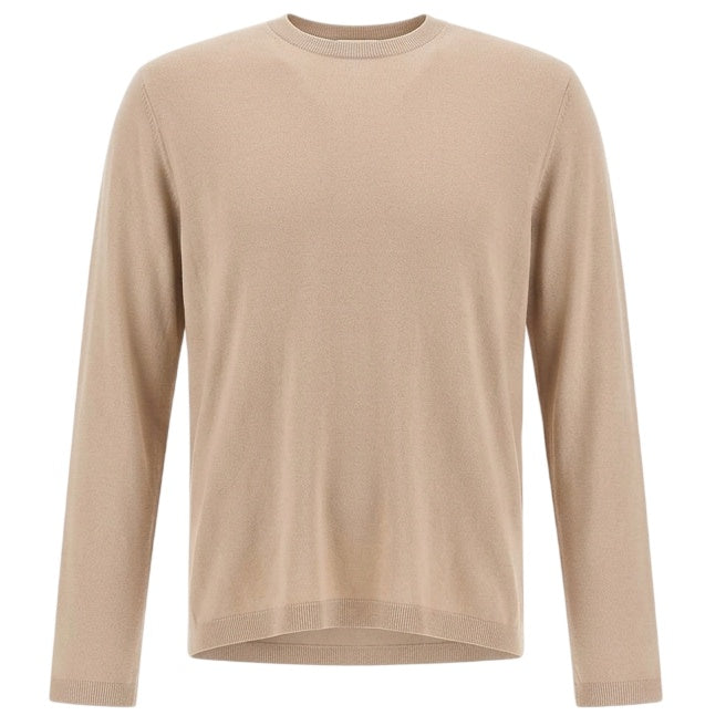 Herno Cotton & Cashmere Langærmet T-shirt Beige