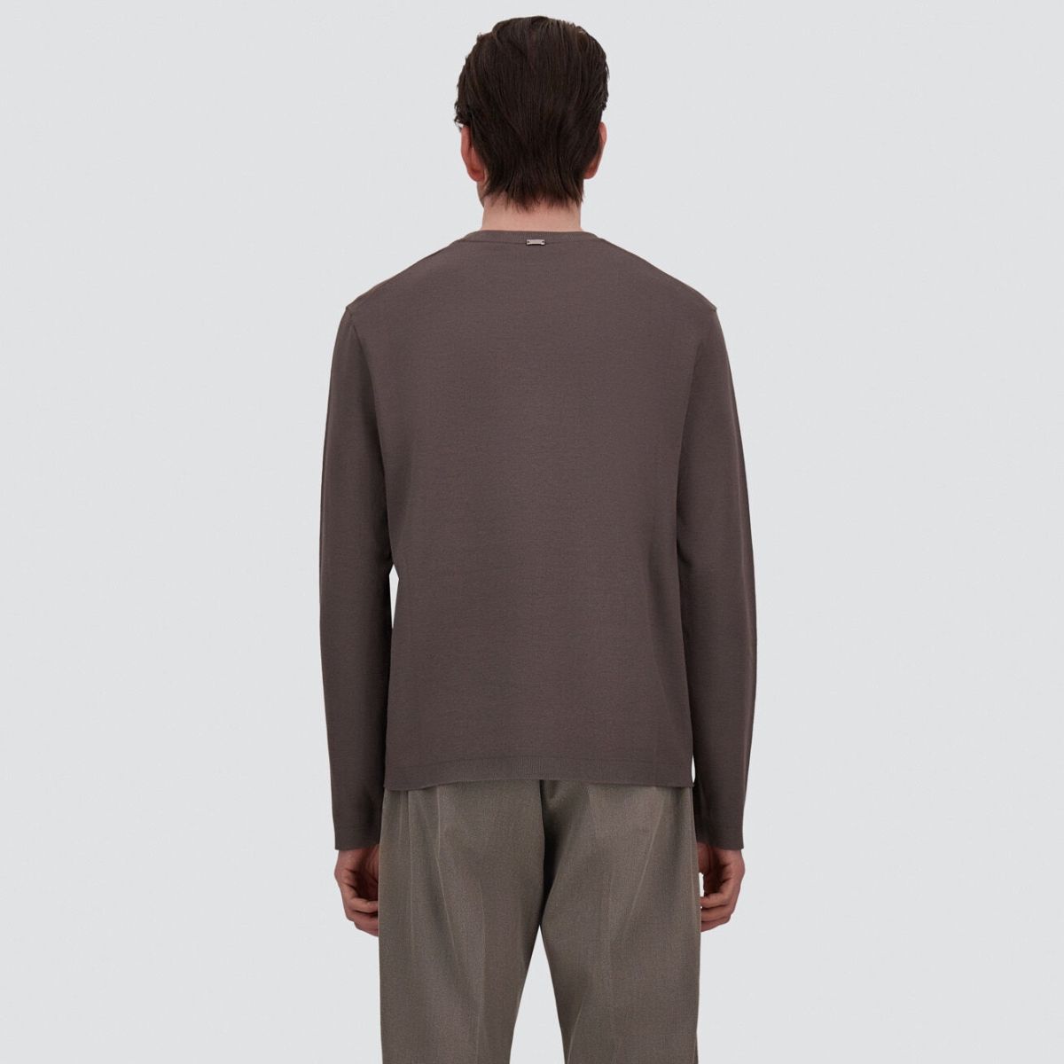 Herno Cotton & Cashmere Langærmet T-shirt Brun