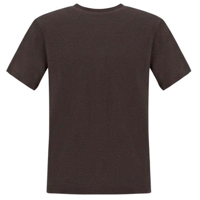 Herno T-shirt i bomuld & kashmir Brun