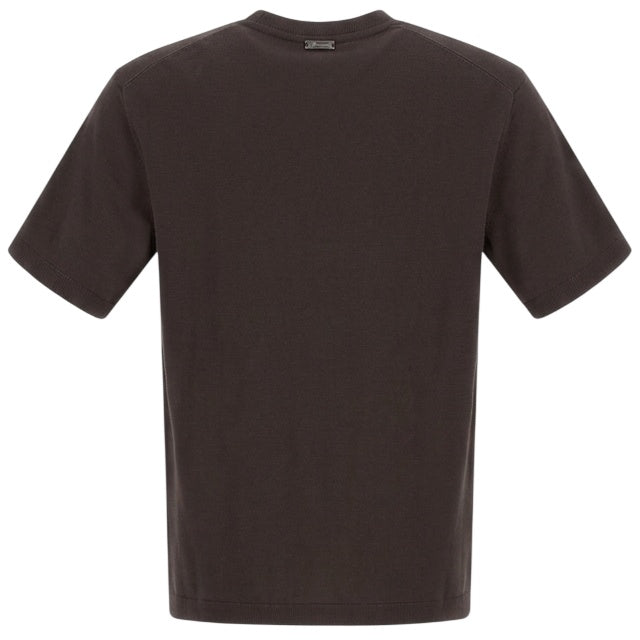 Herno T-shirt i bomuld & kashmir Brun