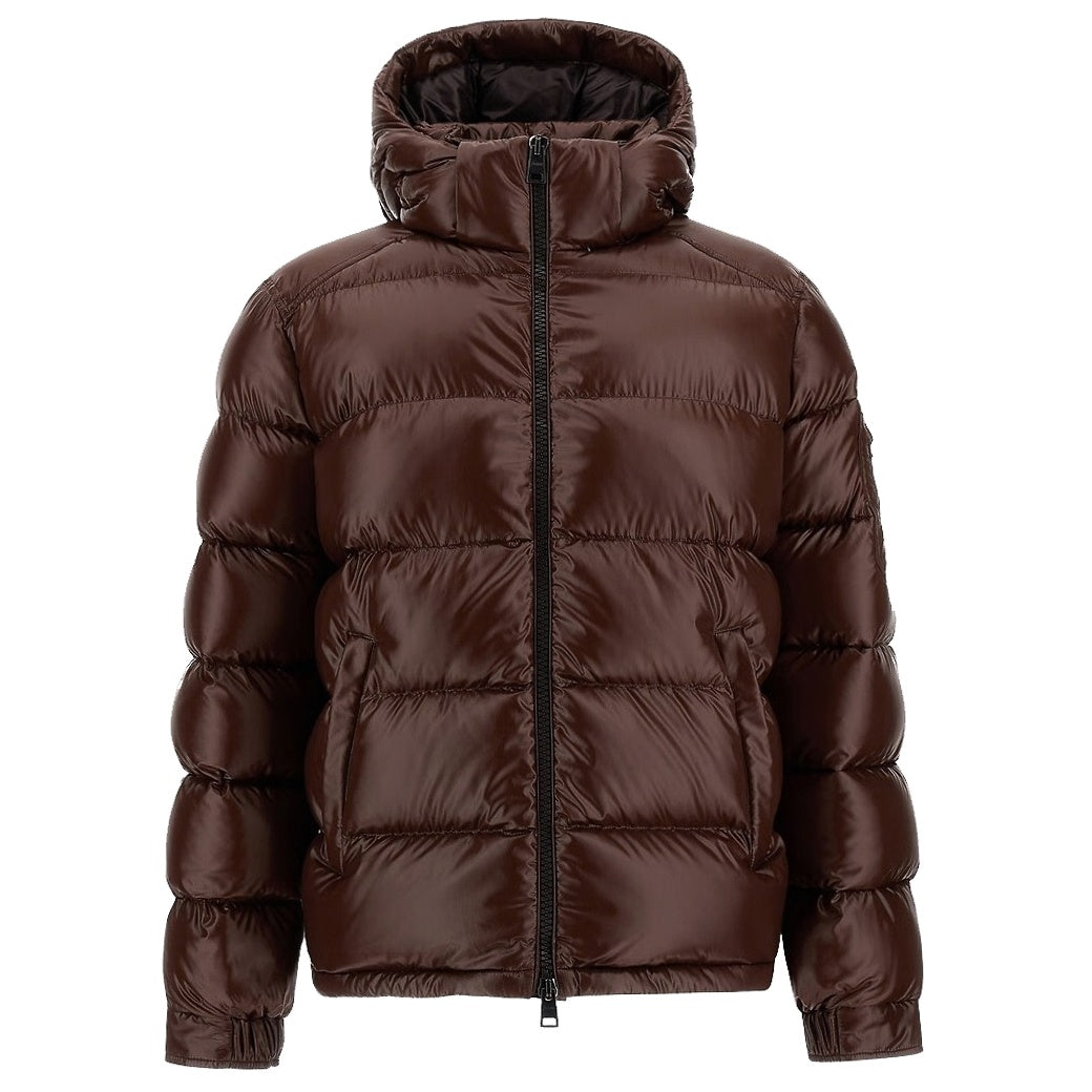 Herno Shiny Quilted Puffer Brun
