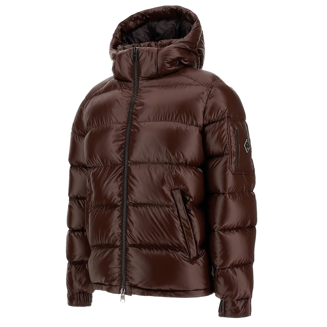 Herno Shiny Quilted Puffer Brun