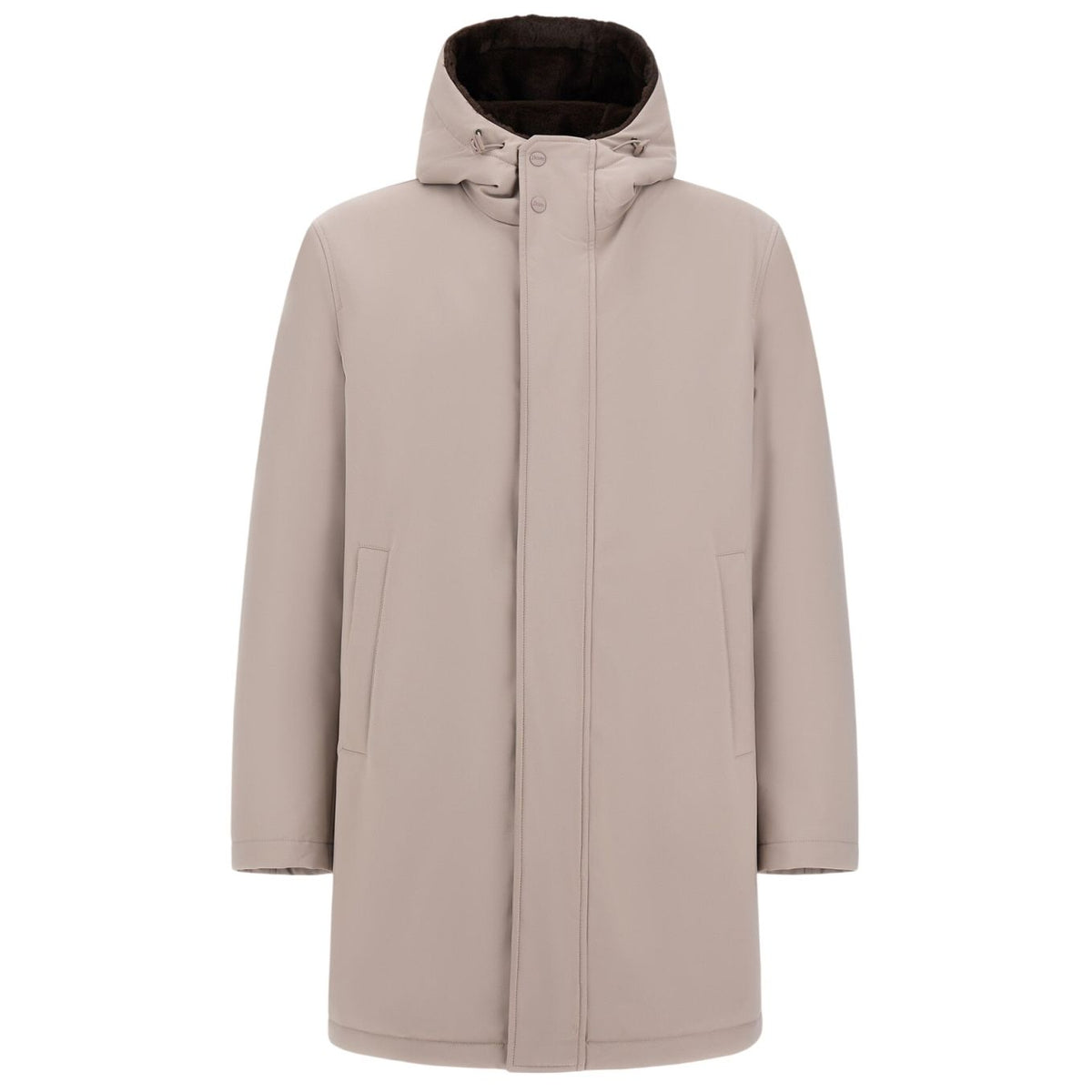 Herno Twill Fur Parka Grå