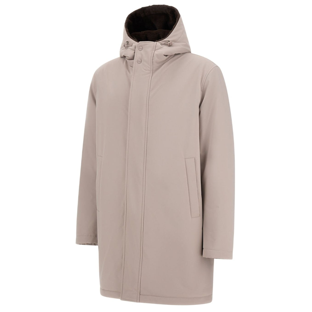 Herno Twill Fur Parka Grå