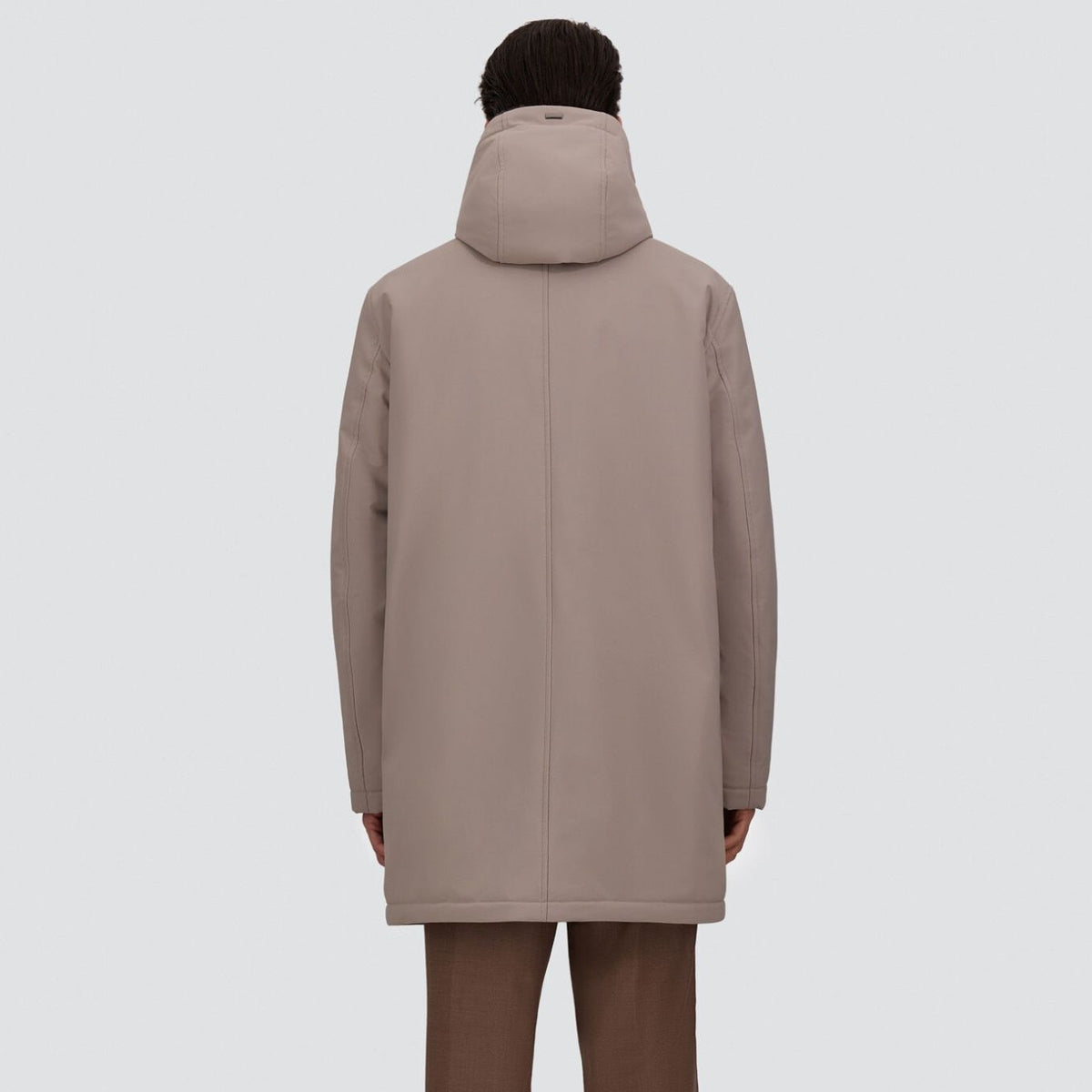 Herno Twill Fur Parka Grå