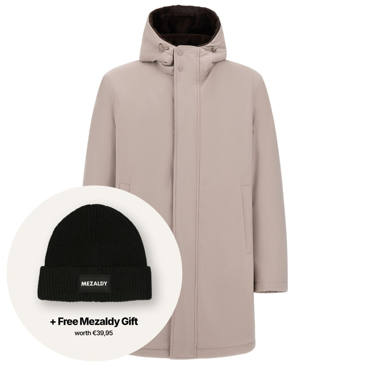 Herno Twill Fur Parka Grå