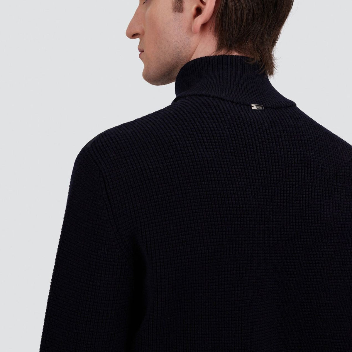 Herno uldcardigan jakke navy
