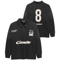 Hopeium Football Polo Sweater Zwart