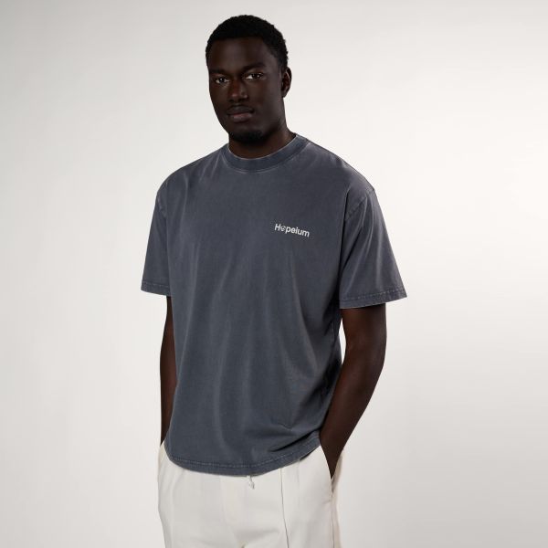 Hopeium Logo T-shirt Antraciet