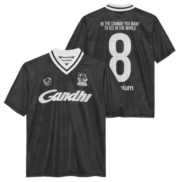Hopeium Mesh Football T-shirt Zwart