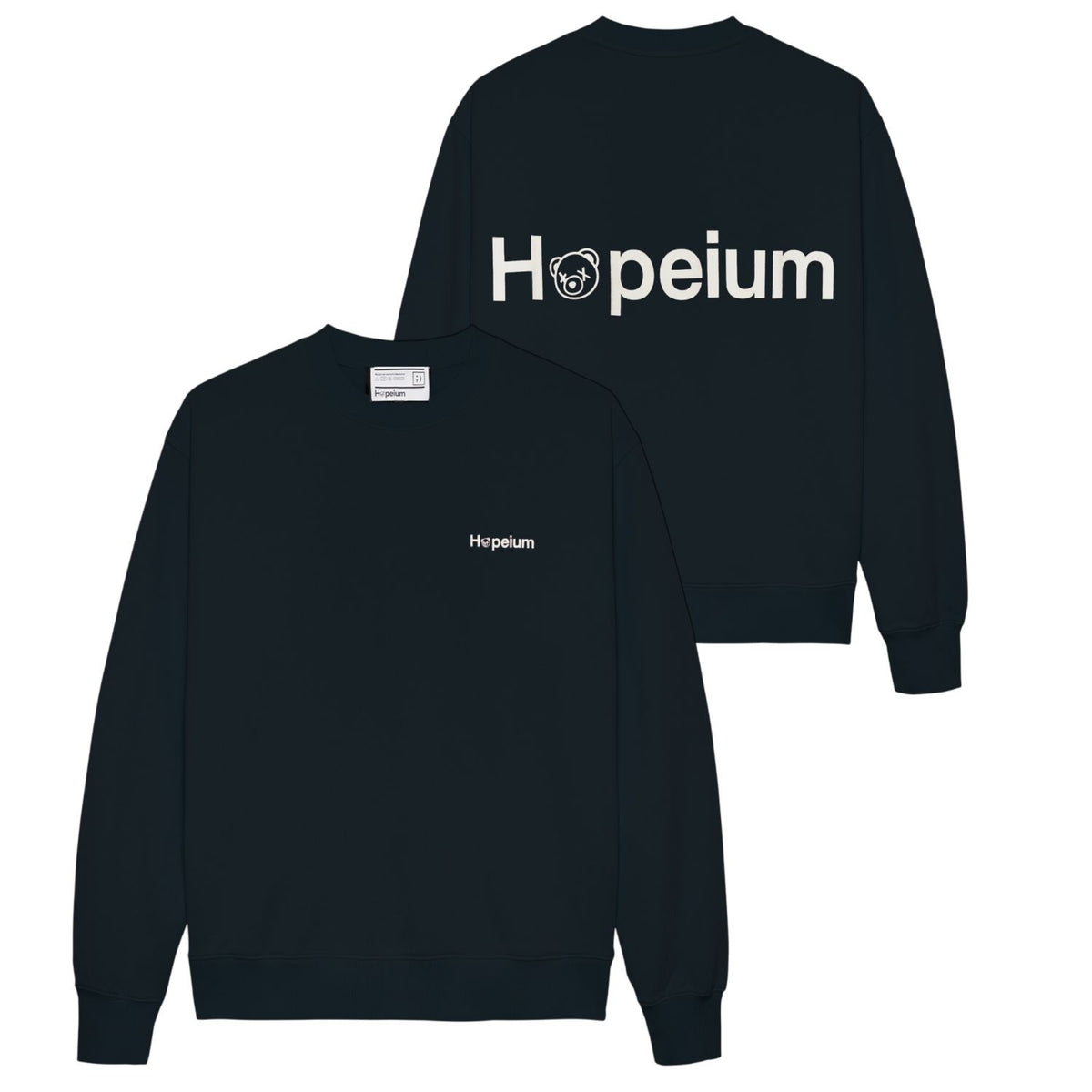 Hopeium Logo Sweater Navy