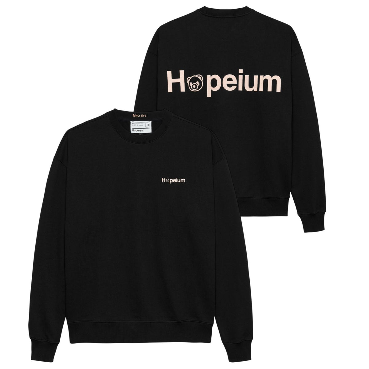 Hopeium Logo Sweater Sort