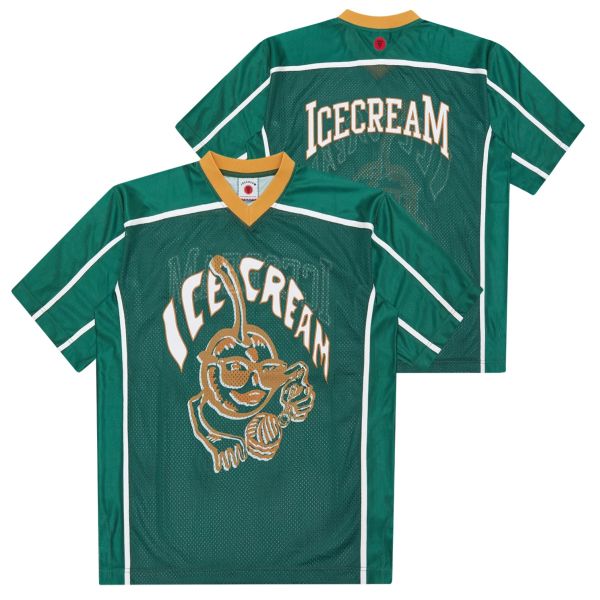 Icecream Cherry Applique Football Top Groen