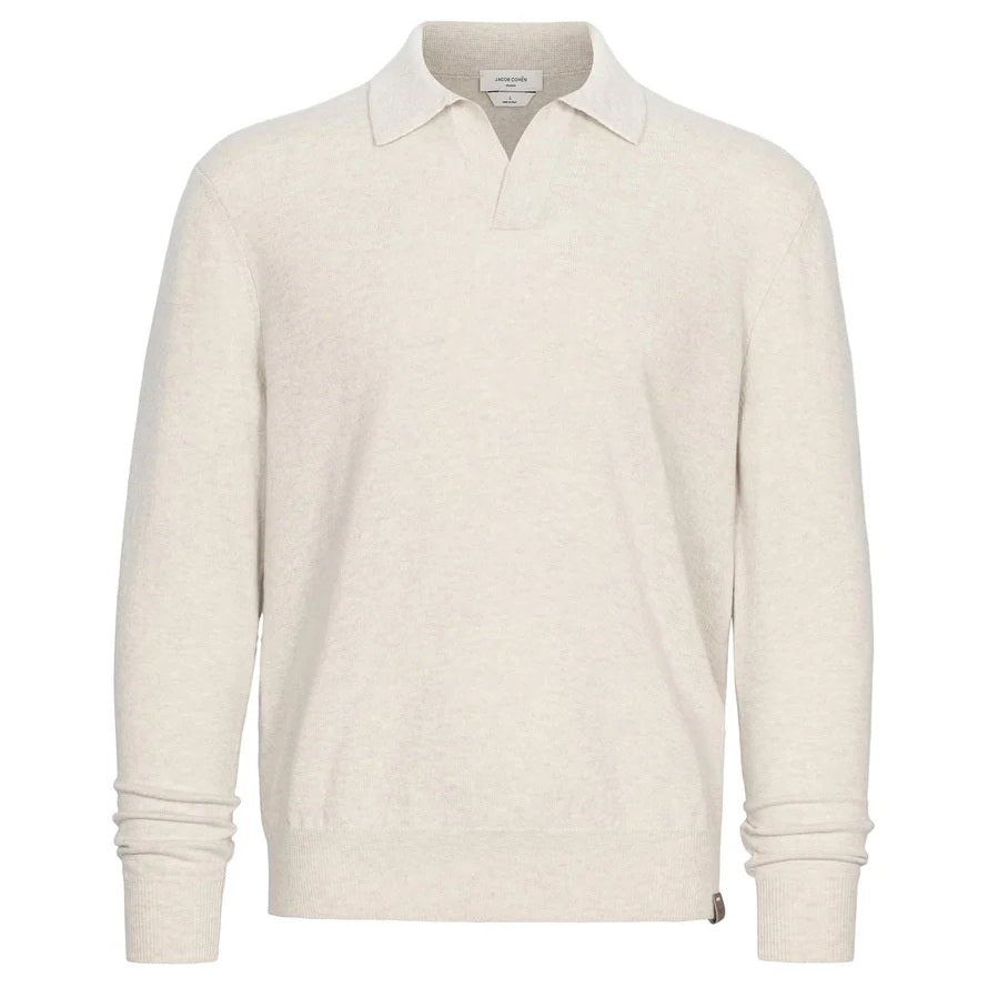 Jacob Cohën Cashmere Polo Beige