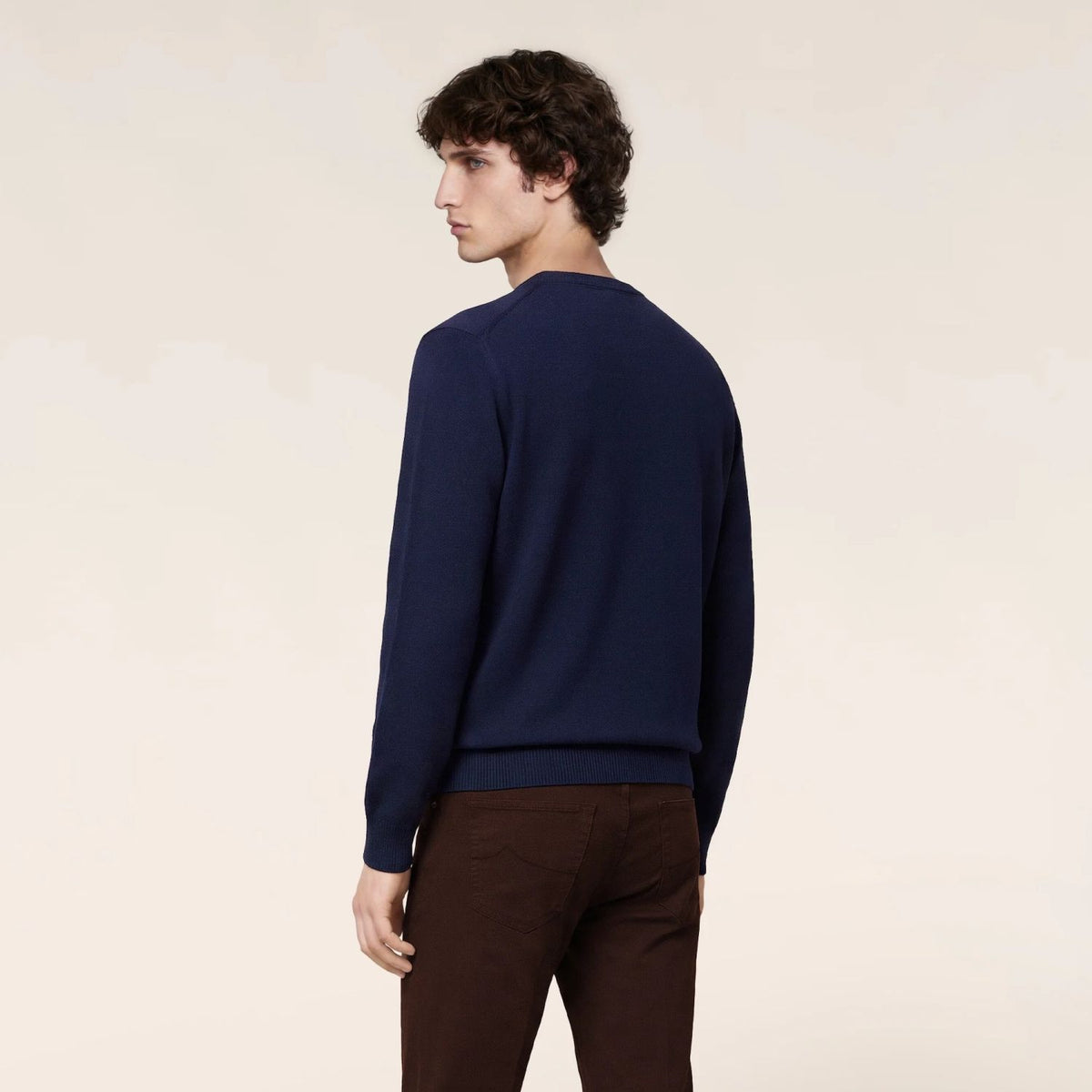 Jacob Cohën Cashmere Sweater Mørkeblå