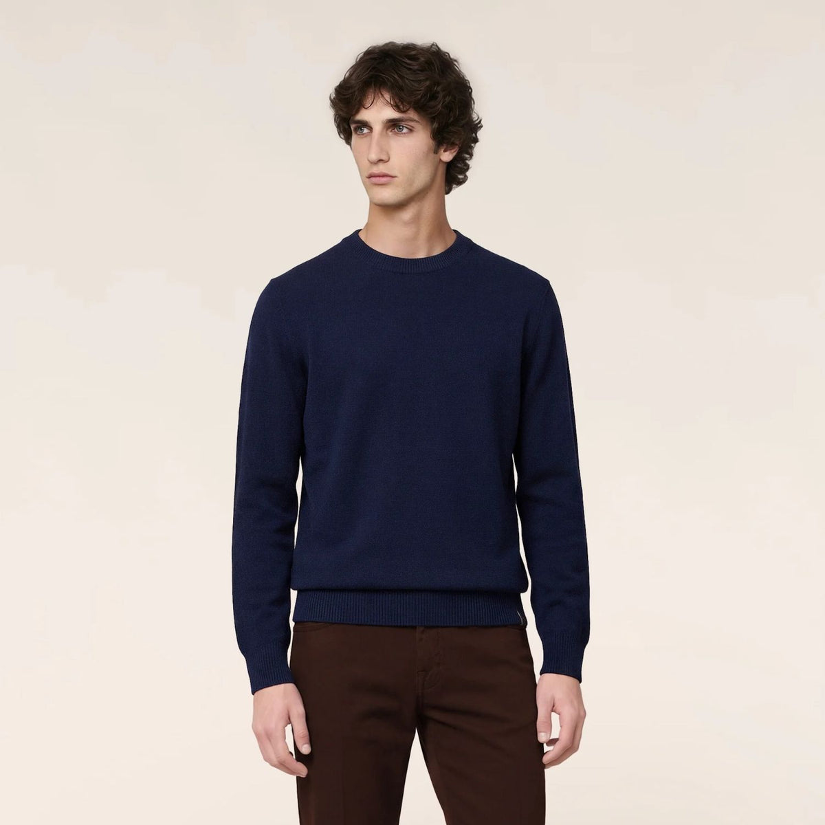 Jacob Cohën Cashmere Sweater Mørkeblå