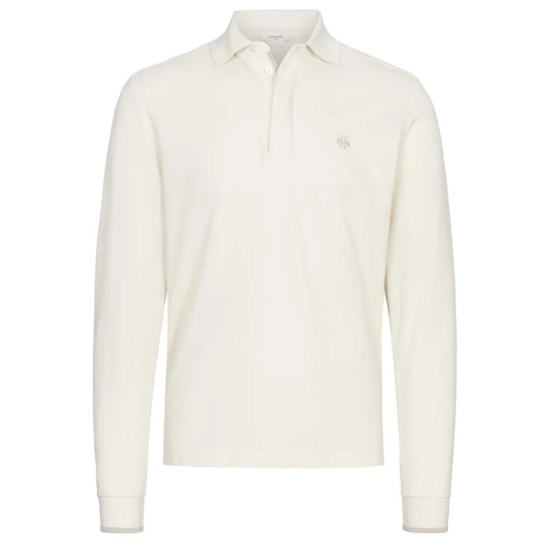 Jacob Cohën Langærmet Polo Off White