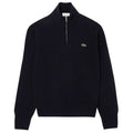 Lacoste Knitted Half Zip Sweater Navy