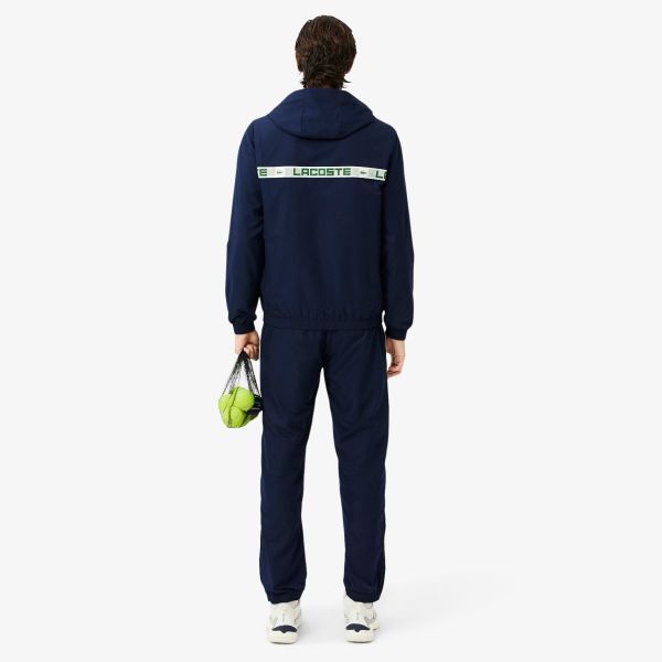 Lacoste Logo Stripe Trainingspak Navy