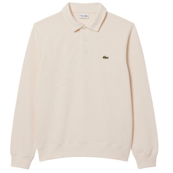 Lacoste Ribbed Polo Sweater Off White
