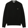 Lacoste kabelstrikket sweater mørkegrøn