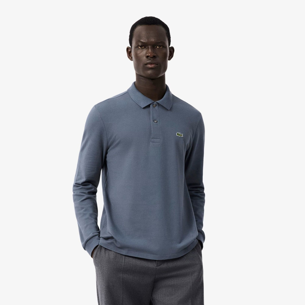 Lacoste Classic Fit Langærmet Polo Grå
